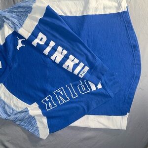 Victoria's Secret PINK Blue Long Sleeve Top